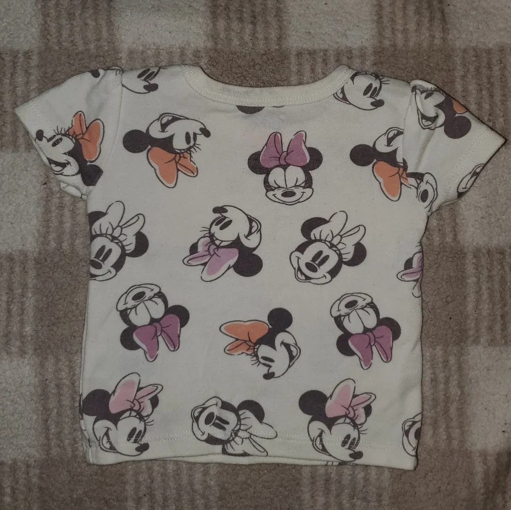 5 for $25 | Disney Baby Minnie Mouse Short Sleeve T-Shirt - Picture 4 of 4
